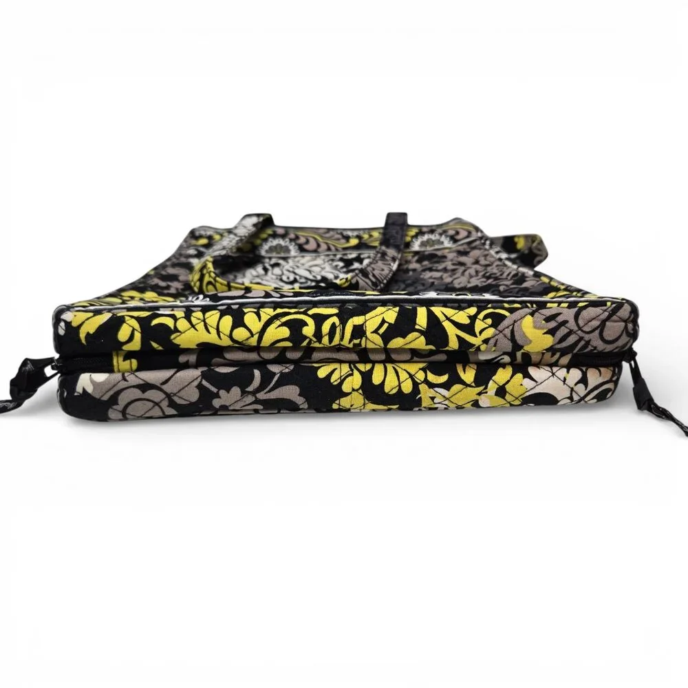 Vera Bradley Baroque Quilted Laptop Bag Checkpoint Friendly Bi-Fold Commuter